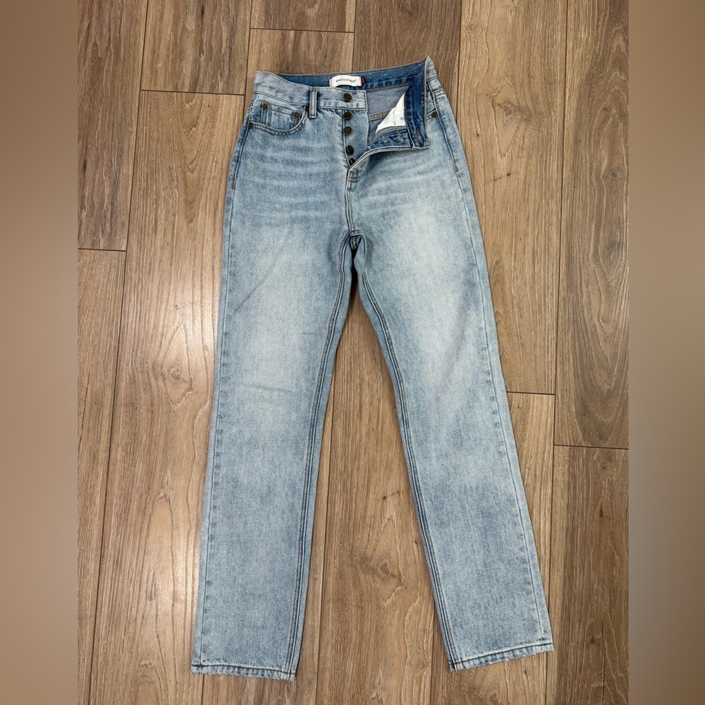 SANTO STUDIO high rise straight jeans